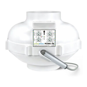 Prima Klima Rohrventilator EC-THC 160 mm - 1180 m³/h, EC Motor + Temperatur- & Feuchtigkeitsregelung