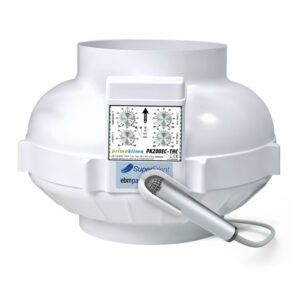 Prima Klima Rohrventilator EC-THC 200 mm - 1350 m³/h, EC Motor + Temperatur- & Feuchtigkeitsregelung