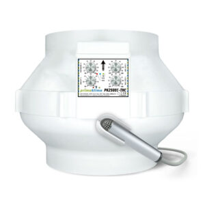 Prima Klima Rohrventilator EC-THC 250 mm - 1450 m³/h, EC Motor + Temperatur- & Feuchtigkeitsregelung