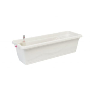 Selbstbewässernder Blumentopf Extra Line SMART, Länge 53cm Weiß