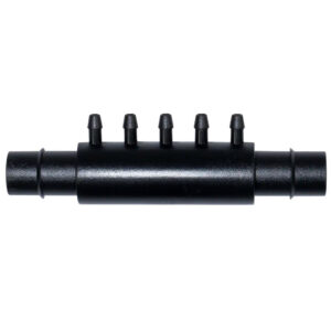 Verteiler mit Anschlussstutzen 16 mm, 5 × 4 mm