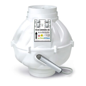 Prima Klima Rohrventilator WhisperBlower EC-THC 150-160 mm - 1400 m³/h, EC Motor + Temperatur- & Feuchtigkeitsregelung