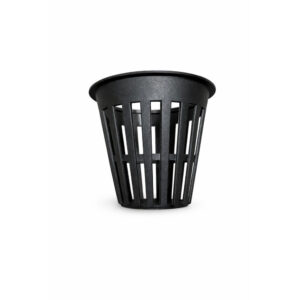 Hydroponický košík průměr 5 cm (2″) žebrovaný, černý