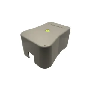 AutoPot AQUAvalve Abdeckung in beige mit Wasserwaage.