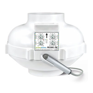 Prima Klima Rohrventilator EC-THC 150 mm - 1100 m³/h, EC Motor + Temperatur- & Feuchtigkeitsregelung