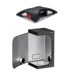 Kompaktes Grow Komplettset mit Urban Grow Box und LED Gent 100W für die Beleuchtung.