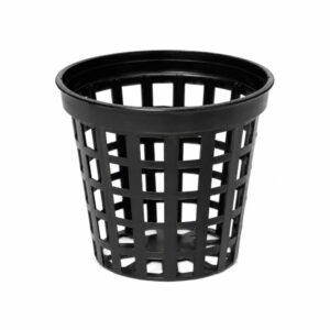 Hydroponický košík průměr 5 cm (2″) síťovaný, černý