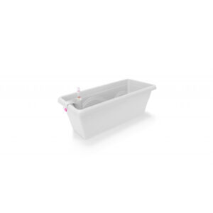 Selbstbewässernder Blumentopf Extra Line SMART, Länge 40cm Weiß