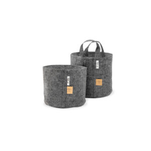 Root Pouch Grey Textil Blumentopf